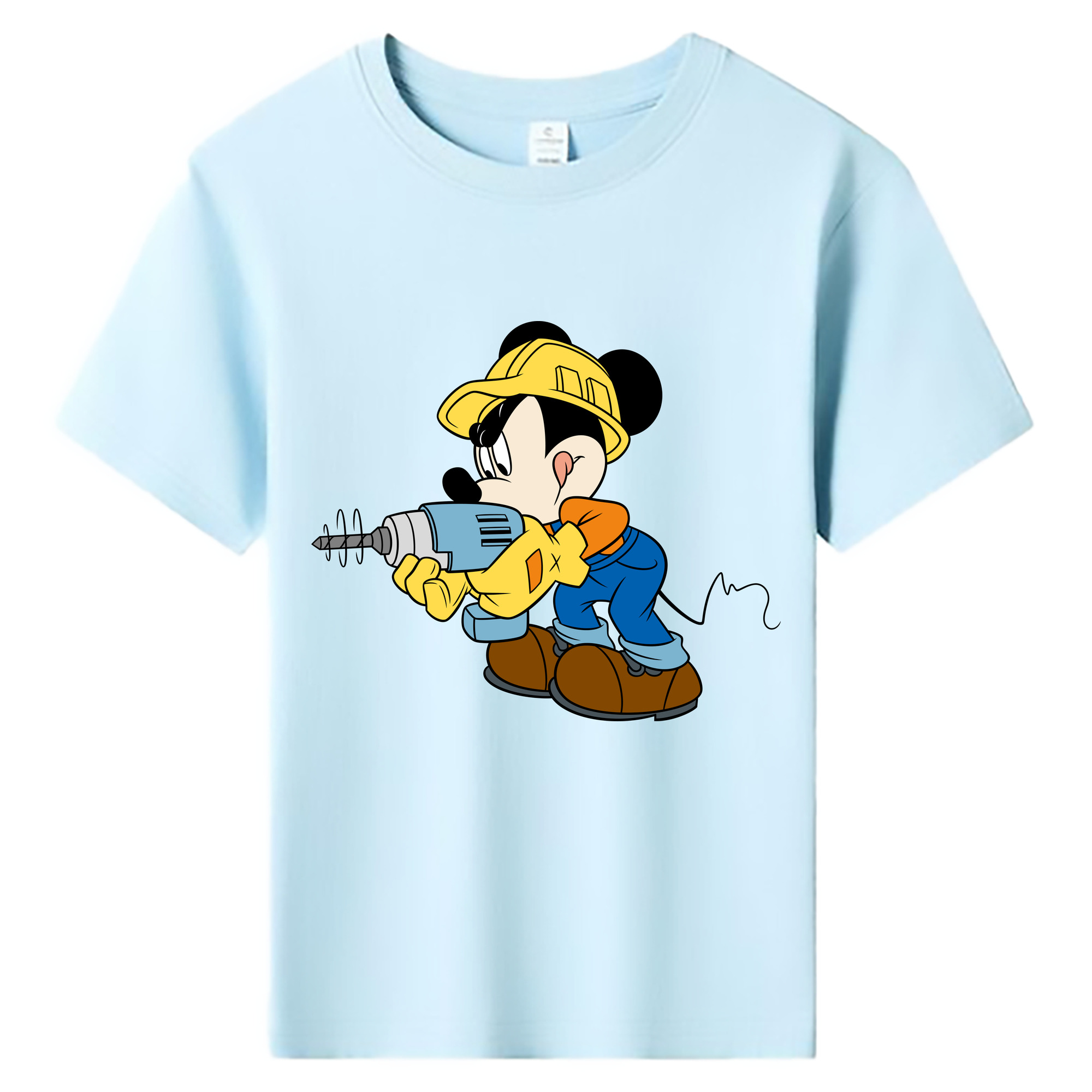 ミッキーマウス Mickey Mouse 綿100％キッズTシャツ（フロントプリント）